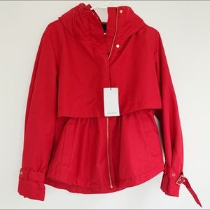 Zara water resistant red jacket